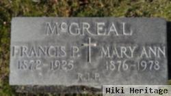 Mary Ann "annie" Watkins Mcgreal