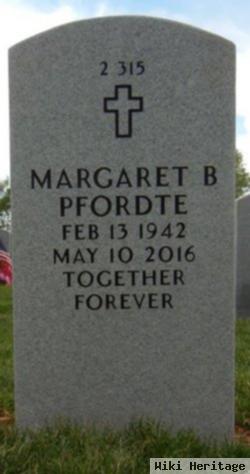 Margaret B. "peggy" Pfordte