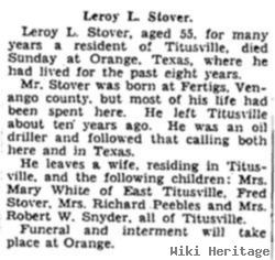 Leroy Lewis Stover