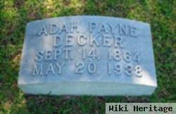 Adah Belle Payne Decker