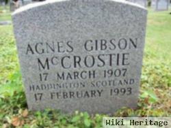 Agnes Gibson Mccrostie