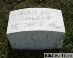 Sarah Ann Hill