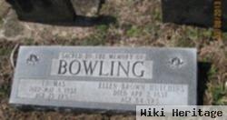 Eleanor "ellen" Brown Hutchins Bowling