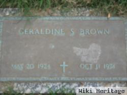 Geraldine S Brown