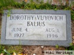 Dorothy Vuyovich Balius