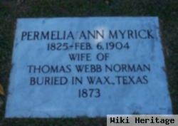 Permelia Ann Myrick Norman