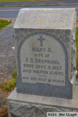 Mary A Ursprung