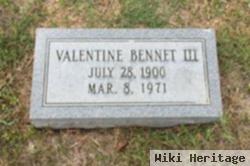 Valentine Bennet, Iii