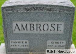 Fannie B Ambrose