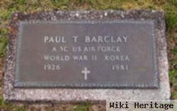 Sgt Paul T. Barclay