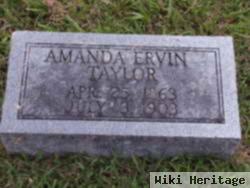 Amanda Clarinda "manda" Ervin Taylor