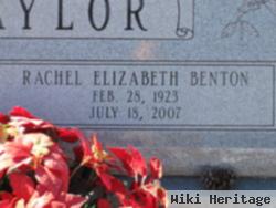 Rachel Elizabeth Benton Taylor