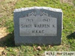 Sgt Warren K. Haag