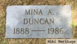 Mina A Duncan