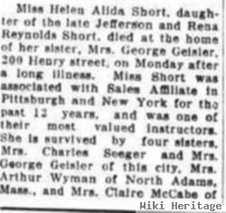 Helen Alida Short