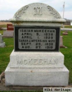 Sarah Jane Myers Mckeehan