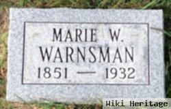 Marie W Warnsman