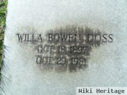 Willa Bowen Doss