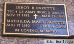 Leroy B Payette