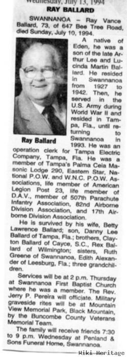 Ray Vance Ballard