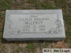 Eulalia "mattie" Hallman Mcleroy