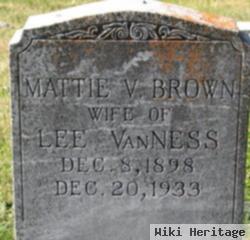 Mattie V Brown Vanness