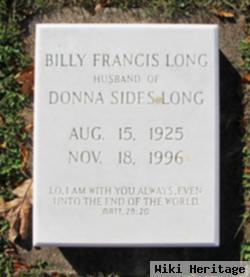 Billy Francis Long