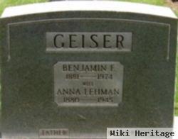 Benjamin F. Geiser