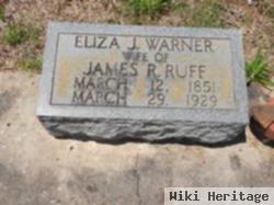 Elizabeth Jane "eliza" Warner Ruff