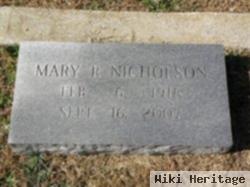 Mary Ruth Delozier Nicholson