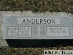 Henrietta A Anderson