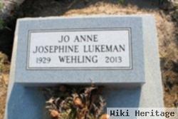 Josephine E "jo Anne" Lukeman Wehling