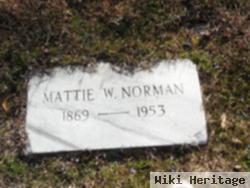 Sarah Martha "mattie" Watson Norman