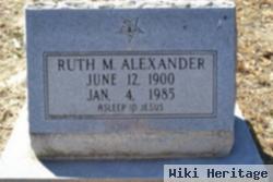 Ruth M Alexander