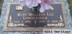 Ruby Merlene Lee Lowdermilk