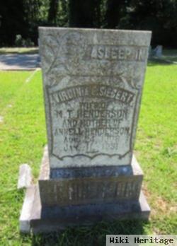 Virginia E Seibert Henderson