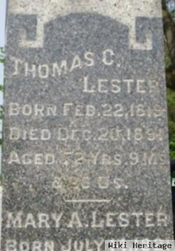 Thomas C Lester