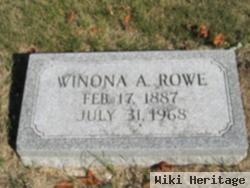 Winona A Cloyd Rowe