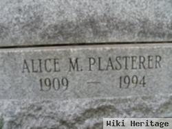 Alice M. Plasterer