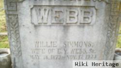 Willie Simmons Webb