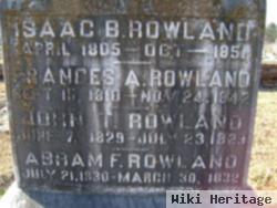 Isaac B Rowland