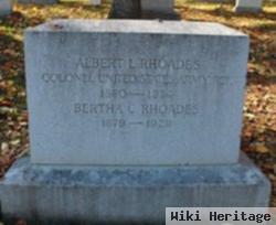 Bertha C Rhoades