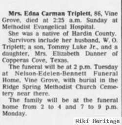 Edna Carman Triplett