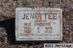 Jenettee Sanders