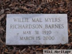 Willie Mae Myers Richardson Barnes