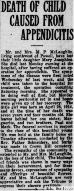 Mary Josephine "josephine" Mclaughlin