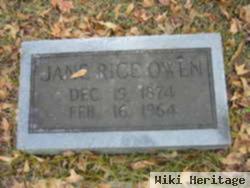 Jane Rice Owen