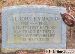 2Lt John E Vaughan