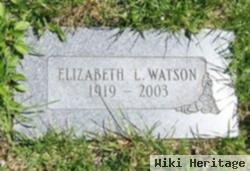 Elizabeth L. "betty" Watson