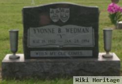 Yvonne B "y" Wedman